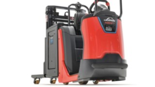 Der Stoßfänger für die N20 Kommissionierer schützt bei Kollisionen Stoßfänger für die N20 Kommissionierer von Linde Material Handling